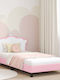 Kids Bed Single Pink for Mattress 80x200cm