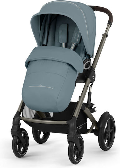 Cybex Talos S Lux Adjustable Baby Stroller Suitable for Newborn Stormy Blue / Taupe Frame 14.2kg