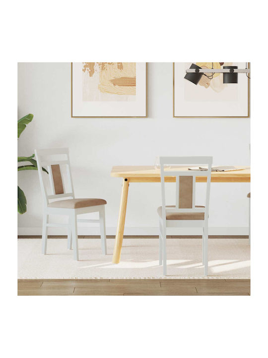 Столички Трапезария Λευκό Και Καφέ 2бр 36x44.5x91.5бр