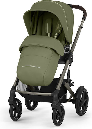 Cybex Talos S Lux Adjustable Baby Stroller Suitable for Newborn Moss Green / Taupe Frame 14.2kg
