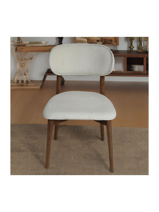 Bomonti Scaune Sala de mese Alb 1buc 50x50x85buc