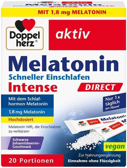 Doppelherz Melatonin Intense Supliment pentru Somn 20 pliculețe