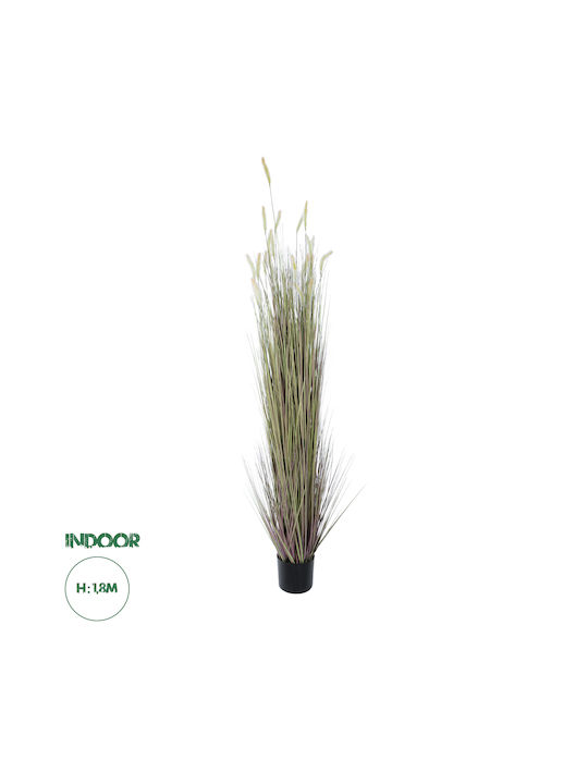 Globostar Artificial Garden Beige Lagurus 21104 Διακοσμητικό Φυτό Μπεζ Λαγοουρά Υ180cm