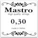 Mastro Single Nickel Wound String for Bouzouki Plated 030 30" Loop End