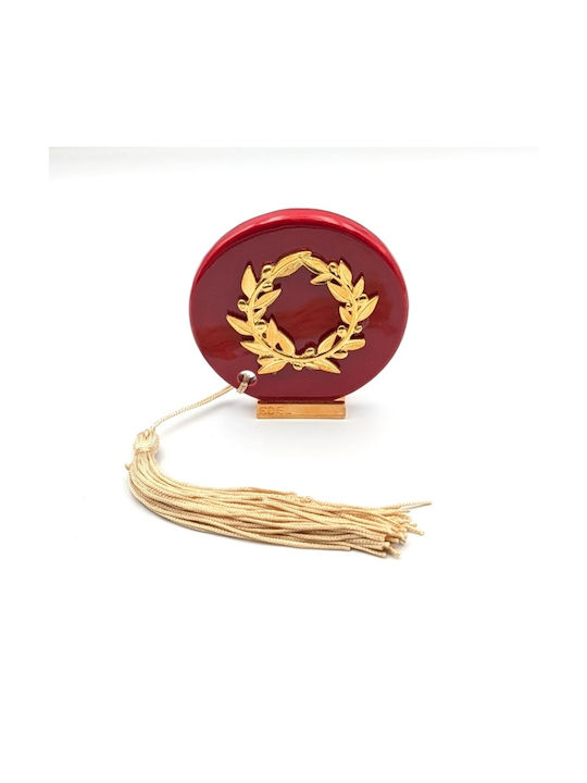 G2026/395 Tabletop Ceramic Decorative Gold Wreath Gold Tassel Grekas Home