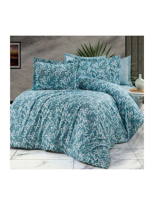 MayHome Duvet Set Single 160x240cm Polycotton Floral 2pcs
