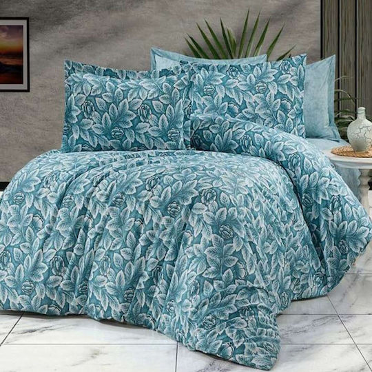 MayHome Duvet Set Single 160x240cm Polycotton Floral 2pcs