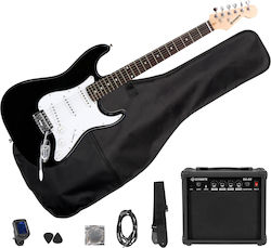 Divarte Electric Guitar Set ST Style Black