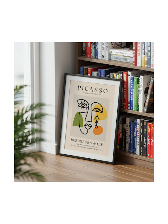 Poster Pablo Picasso Les Dejeurenes Dessins Art244 21cm X 30cm Premium Black Wooden Frame