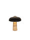 Viokef Lora Tischlampe mit Schwarz Schirm und Beige Basis
