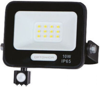Jager Waterproof LED Flood Light 10W Cold White 6000K with Motion Sensor IP65