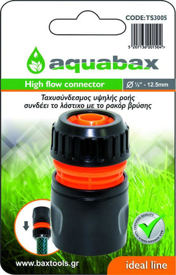 Quick Connector Continuous Flow 1/2" 5/8"