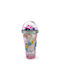 Puckator Glass Cup with Straw 500ml