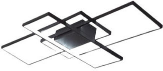 Home Lighting Πλαφονιέρα Οροφής 58εκ. Μαύρη με Ενσωματωμένο LED