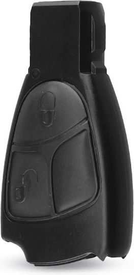 Techstar Car Key Case Compatible Mercedes C E Clk Ml Slk Cl S Class Sprinter Viano Vito 2 Buttons