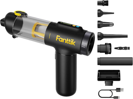 Fanttik Aspirator De Mână Pentru Mașini De Aspirare Uscată Cu Putere 100W Reîncărcabil 12V