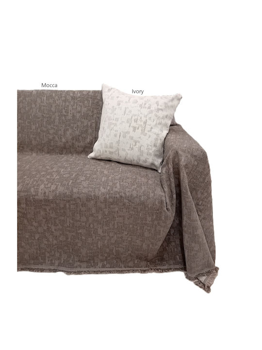 Palatex Ριχτάρι Τριθέσιου Καναπέ Chenille 170x280εκ. Ivory