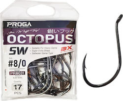 Proga Αγκίστρια Octopus Bigpack Pr8031 #8/0 17 Τεμάχια Proga Αγκίστρια Octopus Bigpack Pr8031 #8/0 17 Τεμάχια