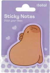 Αυτοκόλλητα Sticky Notes Capybara Purple 20χαρτάκια/5.4x7.3εκ Itotal