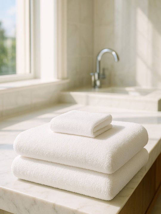 Madi Bath Towel 70x140cm White Weight 500gsm