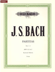 J.s Bach Partitas Nos 1-3 Bwv 825-827 Urtext Εκδόσεις Peters J.s Bach Partitas Nos 1-3 Bwv 825-827 Urtext Εκδόσεις Peters