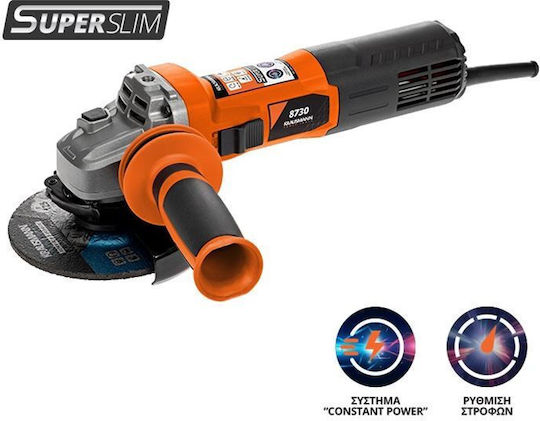 Krausmann 73977 Τροχός 125mm Ρεύματος 1020W με Ρύθμιση Στροφών