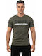 Athletic T-shirt Khaki, Black