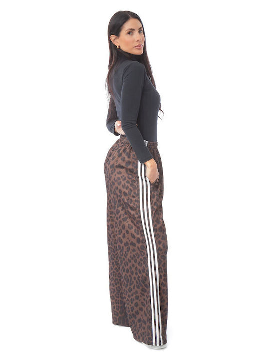 Φαρδιά Παντελόνα Animal Print Ρίγες