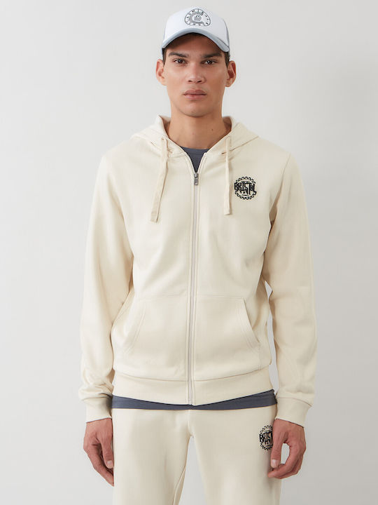 Sweatshirt mit Beige Kapuze