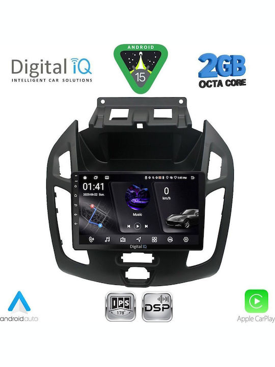 Digital IQ Car Audio System for Ford Transit Connect 2013-2018 (Bluetooth/USB/WiFi/GPS/Apple-Carplay/Android-Auto) with Touch Screen 9"
