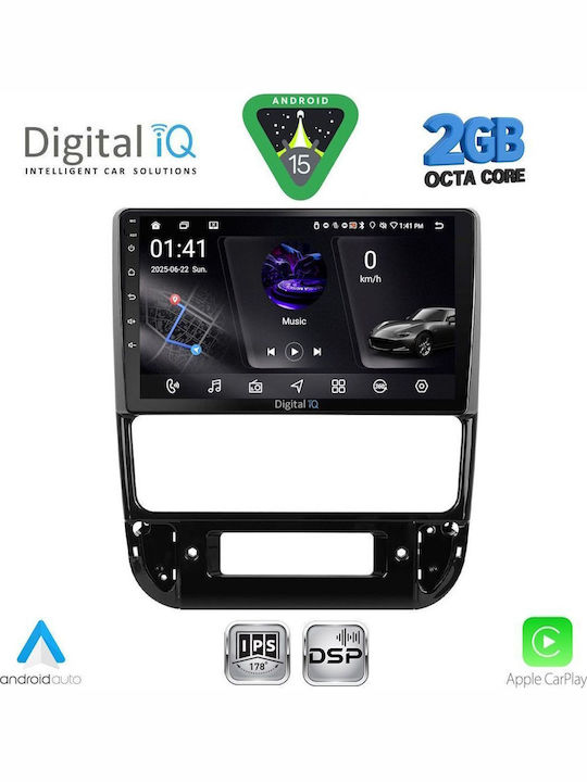 Digital IQ Car Audio System for Peugeot 406 1998-2004 (Bluetooth/USB/WiFi/GPS/Apple-Carplay/Android-Auto) with Touch Screen 9"