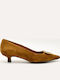 Leder Pumps Braun