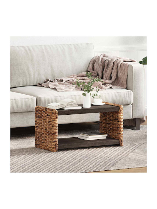 Rectangular Wooden Side Table Natural M44.5xL45...