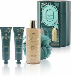 The Luxury Bathing Company Sparkling Pear and Nectarine Blossom Set Îngrijire pentru Curățare corp The Luxury Bathing Company Sparkling Pear and Nectarine Blossom Set Îngrijire pentru Curățare corp