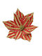 Kaemingk Weihnachtsdekoration Blume Länge 27cm. Gestreift