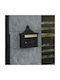 vidaXL Coș de gunoi de birou Negru 15.5x44x40.5cm
