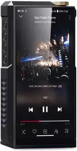 Fiio M27 Референтен Клас Hi-res Смарт Hifi Плеър – Двоен Ess Es9039spro 5 000 Mw Балансиран Изход Aptx Lossless Титаниев
