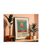 Poster Vintage Aperol Spritz Classic Cocktail Pst25374 50cm X 70cm Frame Dark Natural Wood Brown