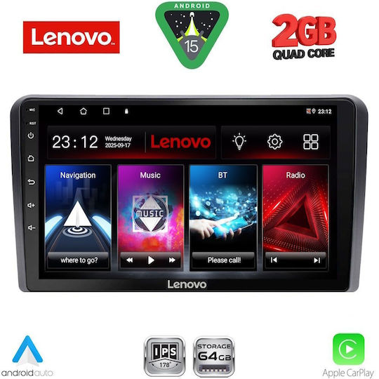 Lenovo Car Audio System for Ford Transit Custom / Tourneo Custom 2020 (Bluetooth/USB/WiFi/GPS/Apple-Carplay/Android-Auto) with Touch Screen 10"