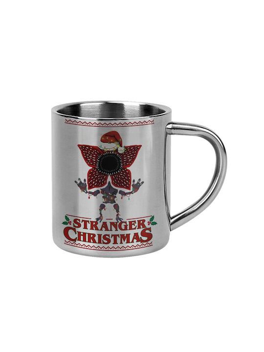 Koupakoupa Mug Metallic with Lid Brown 300ml