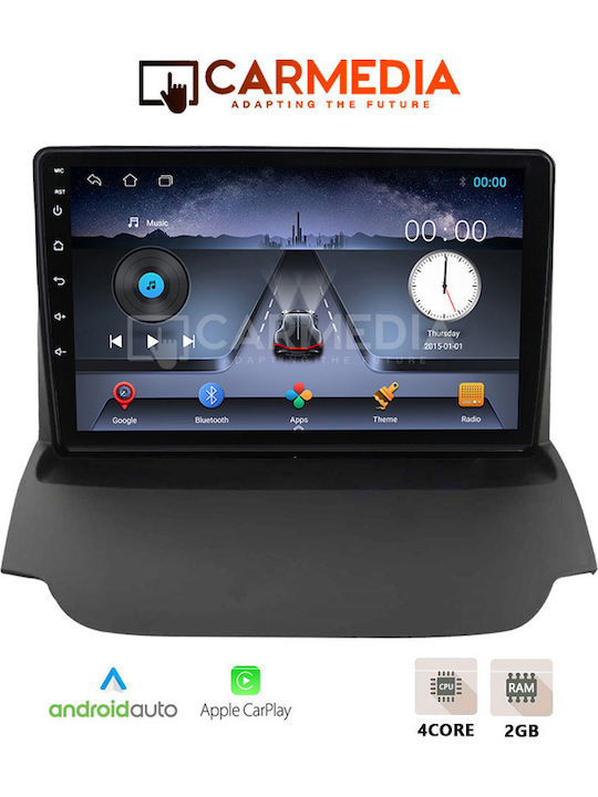 Carmedia Car Audio System for Ford EcoSport 2012-2018 with Touch Screen 9 Inches Bluetooth USB Wi-Fi GPS Apple CarPlay Android Auto