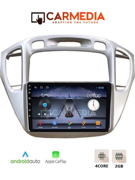 Carmedia Car Audio System for Toyota Highlander 2002-2009 with Touch Screen 9 inches Bluetooth USB Wi-Fi GPS Apple CarPlay Android Auto