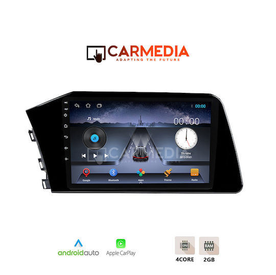 Carmedia Ηχοσύστημα Αυτοκινήτου για Hyundai Elantra 2020 (Bluetooth/USB/WiFi/GPS/Apple-Carplay/Android-Auto) με Οθόνη Αφής 9"