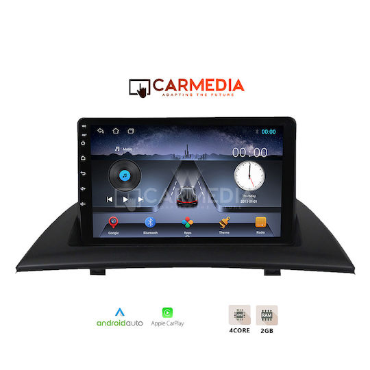 Carmedia Ηχοσύστημα Αυτοκινήτου για BMW X3 (E83) 2003-2010 (Bluetooth/USB/WiFi/GPS/Apple-Carplay/Android-Auto) με Οθόνη Αφής 9"