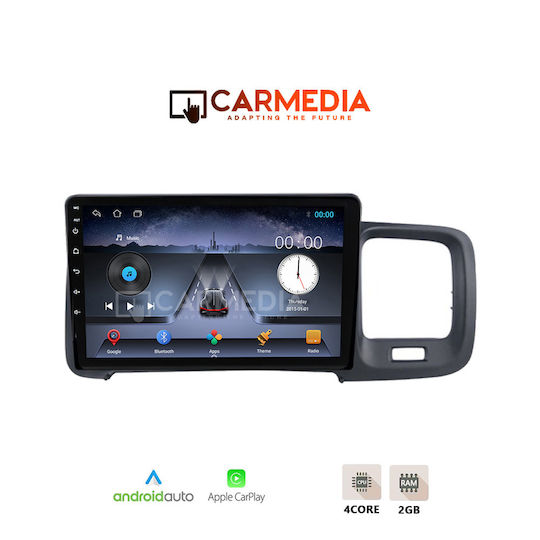 Carmedia Car Audio System for Volvo S60 2010-2018 (Bluetooth/USB/WiFi/GPS/Apple-Carplay/Android-Auto) with Touch Screen 9"