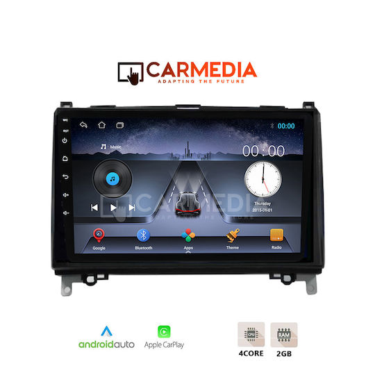 Carmedia Ηχοσύστημα Αυτοκινήτου για Mercedes-Benz Sprinter / Vito 2004 (Bluetooth/USB/WiFi/GPS/Apple-Carplay/Android-Auto) με Οθόνη Αφής 9"
