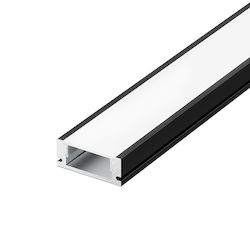 Aca Mini Προφίλ Αλουμινίου Ταινίας LED με Οπάλ Κάλυμμα 200εκ.