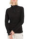 Winter Women's Fleece Blouse with Zipper True Black