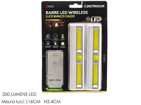 DictroLux LED Solar Light for Cabinets with Motion Sensor 1pcs