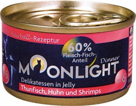 Moonlight Wet Food for Cats with Tuna and Chicken 80gr
